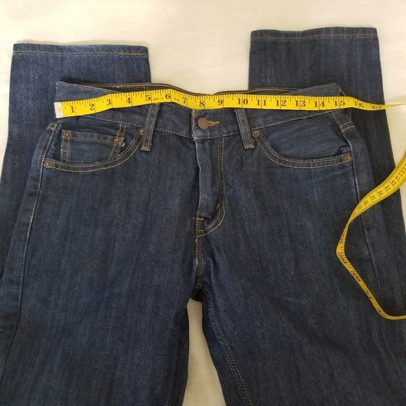 Levi's Men's Slim Cotton Jeans - Dark Blue Size 30 - Picture 6 of 15